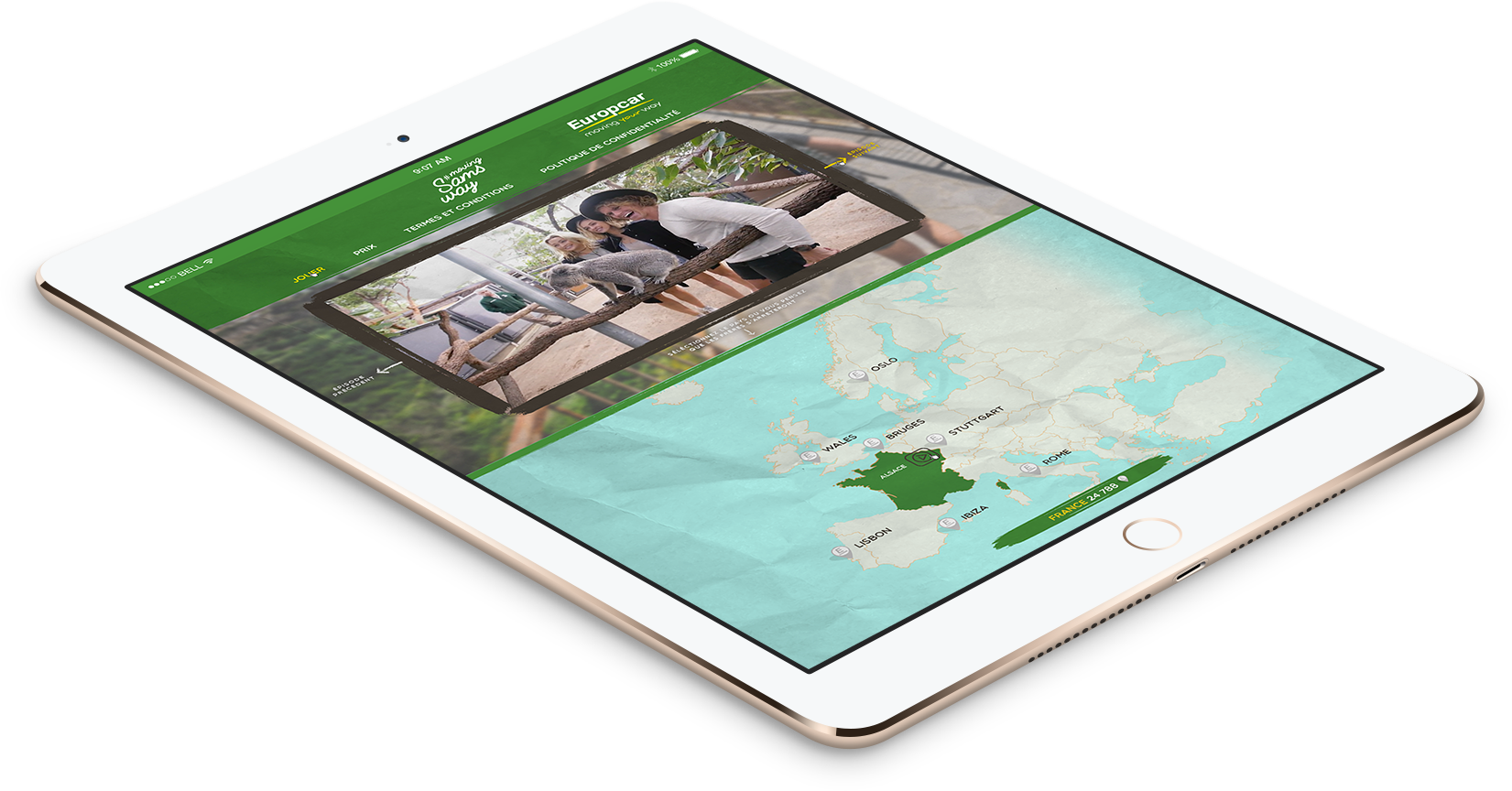 Application Facebook Europcar